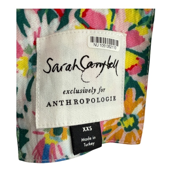 Sara Campbell for Anthropologie One Shoulder Floral Dress Size XXS - Picture 4 of 8